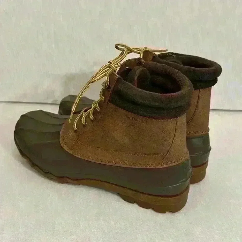 Sperry Brewster Waterproof Memory Foam Lace Up Ankle Boot NWOB Mens Size 10.5